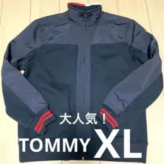 TOMMY HILFIGER メンズ　ナイロン　古着　ニット　ジャケット