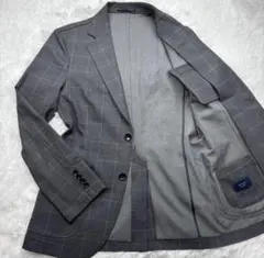 美品　エディフィス ストレッチ テーラードジャケット アンコン チェック柄