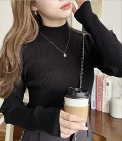 moment+ 12G ボトルネックワイドリブカラー