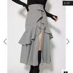 リエンダ　フリルスリットハイウエストスコートショートパンツ