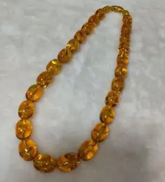 コハクネックレス Yahoo!オークション - 12 天然本琥珀ネックレス 美しい飴色