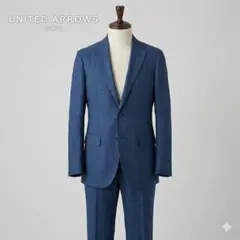 UNITED ARROWS ネイビー セットアップスーツ 44 背抜き 春夏