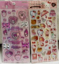 ビジューシール　キャンディーステッカー　マイメロ　キティ