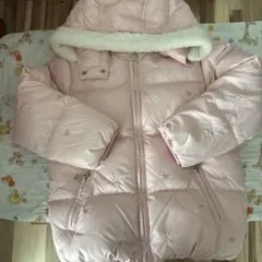 【クリーニング済】ミキハウス　うさこ　ダウン　110