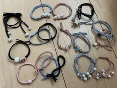 ヘアゴム 18点セット カジュアル　シンプルデザイン