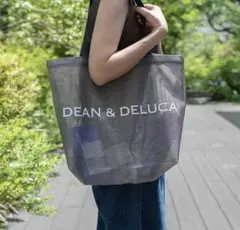 DEAN & DELUCA メッシュトットバッグ グレー Mサイズ