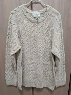 URBAN RESEARCH DOORS ケーブルニットセーター　Lサイズ40