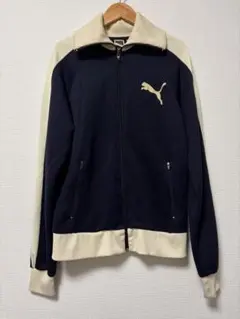 Puma ジップアップジャケット ネイビー/アイボリー