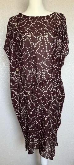 ツモリチサト美品シルク100％ワンピースレア 極美品 シルク100%】ツモリチサト シフォンワンピース 宇宙柄 艶