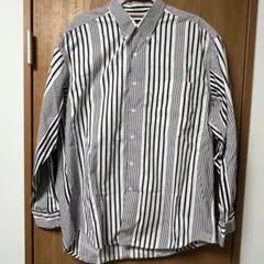 90年代OLD GAP 紺タグ　ストライプ柄　長袖シャツ　サイズL