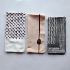 紳士用　ハンカチ　3枚セット