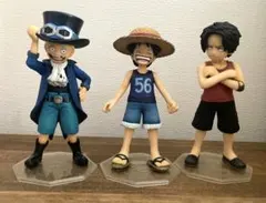 ワンピース フィギュアセット サボ　エース　ルフィ　3人セット