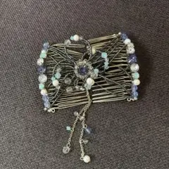 エレガントなビーズ装飾ヘアピン