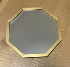 八角形卓上、壁掛けミラー金色