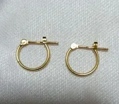 フープピアス　1ⅹ10mm　K18