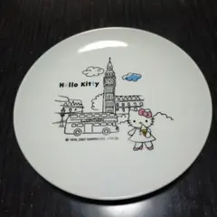 A112 미사용 ミニストップオリジナル ハローキティ絵皿 街並み 1枚