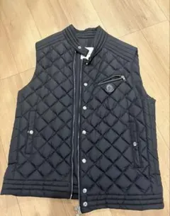 価格変更］Moncler ネイビー ダウンベスト生地ウール サイズ4（XL