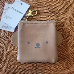Dick Bruna ミミツキ ミニフラットポーチ ブラウンのサムネイル