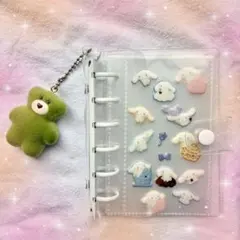 A7 リフィル付きシール帳ホワイトクリアバインダー＋リフィル