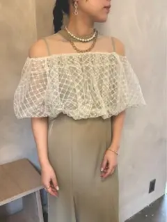 処分！新品タグ付　et.UNiVER baloom cardigan dress