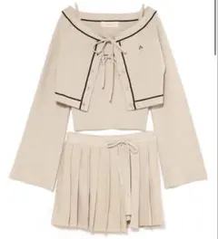 【最安値】正規品ANDMARY Jennie line knit set up