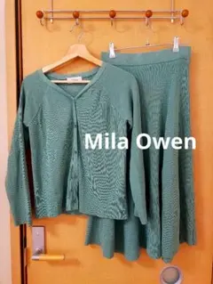 Mila Owen★リブセットアップ／ミントグリーン／М