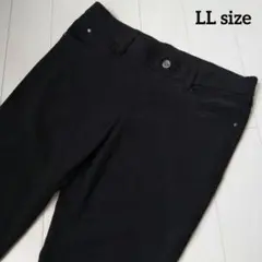 【CLOSSHI】裏起毛 ストレッチパンツ 黒