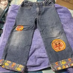アンパンマン刺繍デニムパンツ 95cm未満
