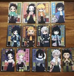 新品、未使用。鬼滅の刃 キャラクターカードセット 13枚