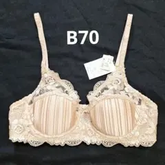 ワコール　トレフル　ブラジャー ベージュ レース プリーツ　トレフル/B70のサムネイル
