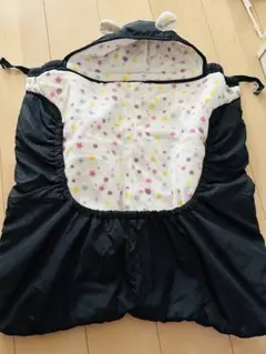 フード付き星柄フリース　おくるみ