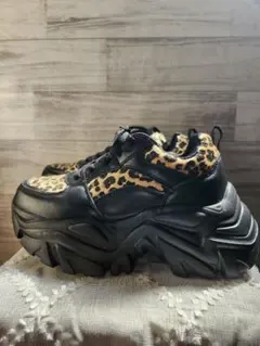 WEGO　厚底ボリュームダッドスニーカー　レオパード