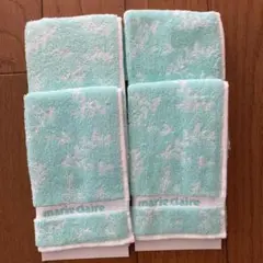marie claire タオルハンカチ 4枚セット