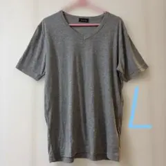 The 1st.Floor ナノユニバース VネックTシャツ グレー L