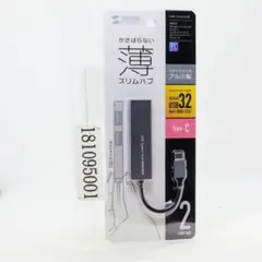 サンワサプライ Type-C 2ポートスリムハブ USB-3TCH24SN