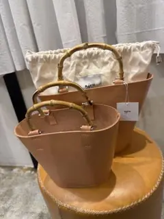 ajew Landscape bag / ブラウンベージュ バンブースウェード ajew（エジュー） ajew Landscape bag ランドスケープバッグ バッグ