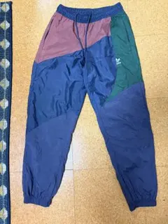 adidas ジャージパンツ 165/74A ネイビー/グリーン/バーガンディ