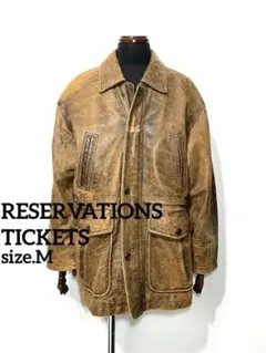 RESERVATIONS TICKETS◇ヴィンテージ◇リアルシープレザーコート