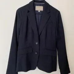 BANANA REPUBLIC ネイビー ストライプ テーラードジャケット