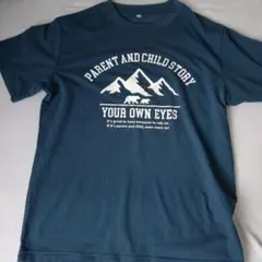 半袖Tシャツ ブルー 山柄