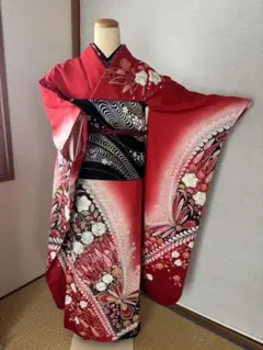 振袖 長襦袢 2点セット 紅型 身丈163裄68 - メルカリ