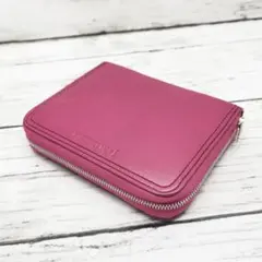 J&M ジェイ&エムデヴィッドソン コインケース ボルドーピンク レザーのサムネイル