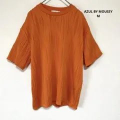 AZUL BY MOUSSY リブトップス M オレンジ