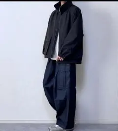 デニムスーパーワイドカーゴパンツ　GU メンズ　Mサイズ