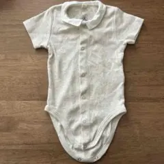 プチバトー　半袖　襟付き　ロンパース