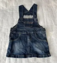 無印良品　デニムジャンパースカート