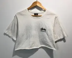 stussy INTERNATIONAL ショート丈 両面プリント Tシャツ S