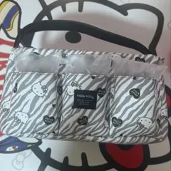 キティちゃん ゼブラ しまむら 仕切り付き収納ケース ボックス タグ付き