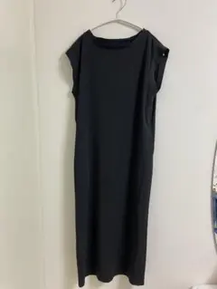 HEREIAM ノースリーブ ワンピース ブラック