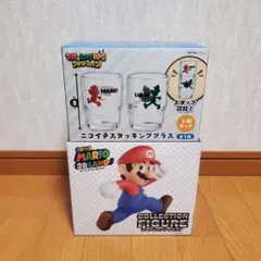 マリオ＆ルイージRPG ニコイチスタッキンググラス　スーパーマリオ　フィギュア